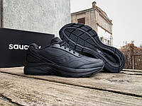 Мужские кожаные кроссовки Saucony Omni Walker 3 40202-2s черные Оригинал