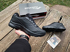Чоловічі шкіряні кросівки Saucony Omni Walker 3 40202-2s чорні Оригінал, фото 4