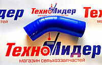 Патрубок радиатора МТЗ нижний (d=38 мм, L=130 мм) 50-1303062 синий силикон
