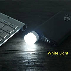 Лампочка USB LED 1Вт 6000К холодний білий, лампа для павербанку