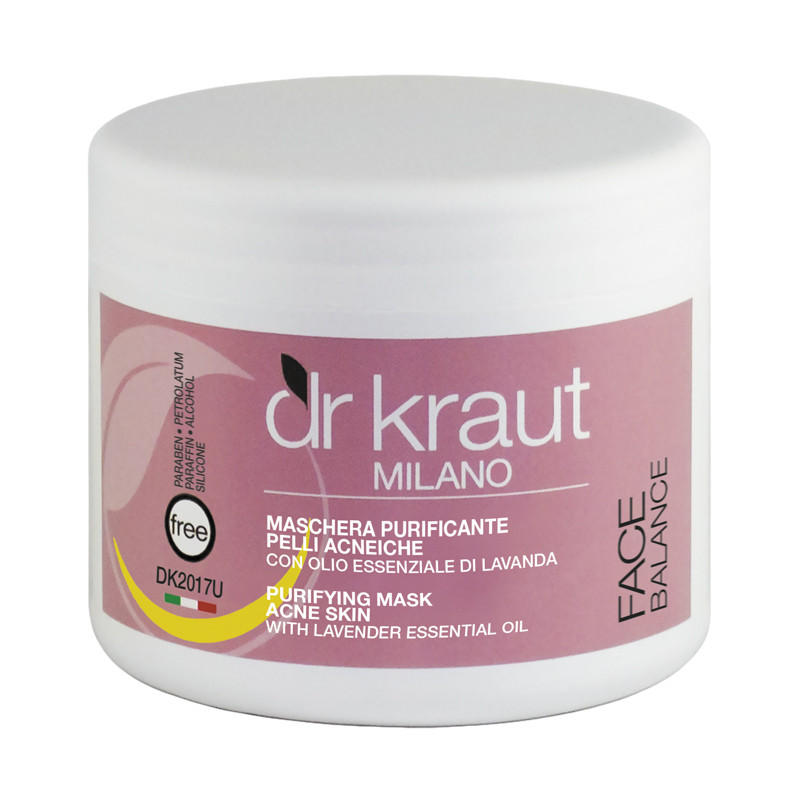Маска для шкіри з акне з маслом лаванди Dr.Kraut Purifying mask for acne skin