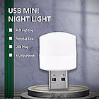 Лампочка USB LED 1Вт 2700К теплий білий, лампа для павербанку, фото 6