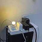 Лампочка USB LED 1Вт 2700К теплий білий, лампа для павербанку, фото 8