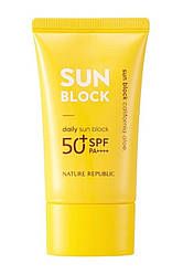 Сонцезахисний  крем для обличчя Nature Republic California  Sun Block SPF 50