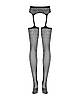 Панчохи чорні Obsessive Garter stockings S207 S/M/L, фото 6