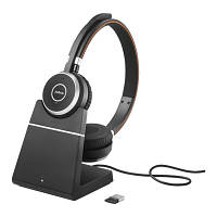 Оригінал! Наушники Jabra Evolve 65 SE Link380a UC Stereo + with charging base (6599-833-499) | T2TV.com.ua