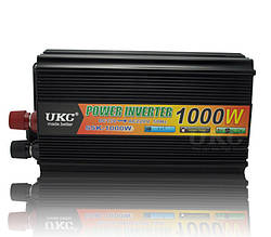 Інвертор автомобільний перетворювач напруги UKC 12V-220V 1000 W (004210)