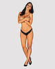 Трусики жіночі чорні Obsessive Ivannes panties black S/M, фото 3