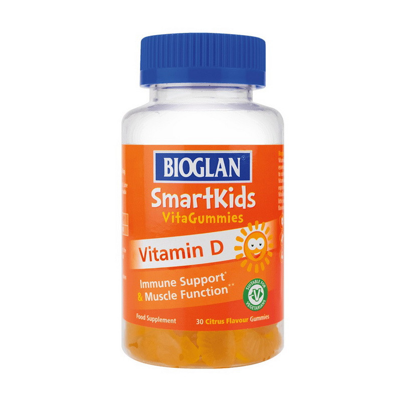 Вітамін Д3 для дітей Bioglan Smartkids Vitamin D 30 жуйок citrus