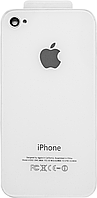 Скло корпуса Back Glass iPhone 4 White