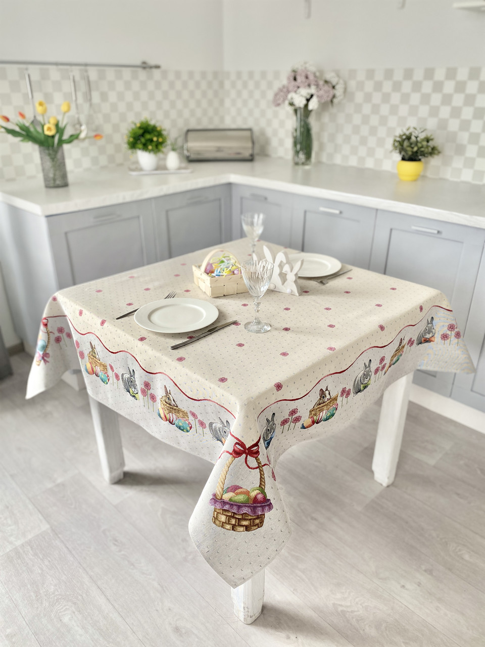 Скатертина гобеленова Великодня Limaso 137х180 см., фото 1