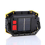 Ліхтар-прожектор акумуляторний із сонячною панеллю та powerbank, фото 4