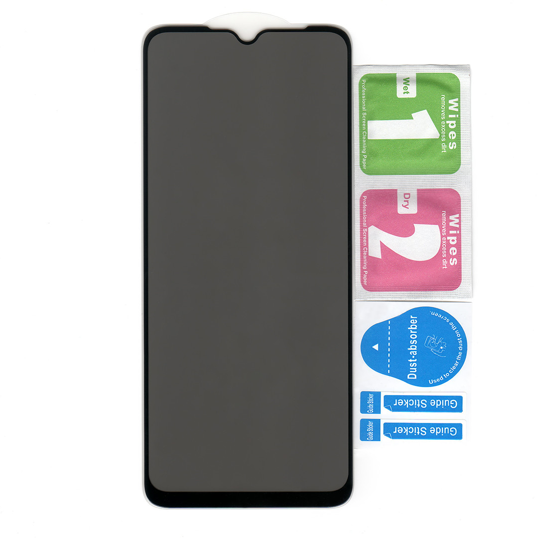 Антишпигунське захисне скло для Xiaomi Redmi 10C | Privacy | Full Glue