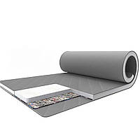 Топпер футон Gray-White collection Fog Фог сіро-білий Family Sleep тонкий ортопедичний матрац на диван 5 см