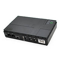 ДБЖ UPS-18W DC1018P для роутерів/комутаторів/PON/POE-430, 5//9/12V, 1A, 4*18650 (2600MAh), Black, BOX