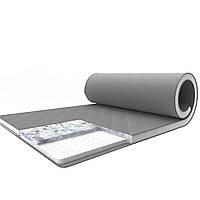 Футон топер матрац 4 см Shine Шайн Gray White collection Family Sleep тонкий скручувальний матрац рол