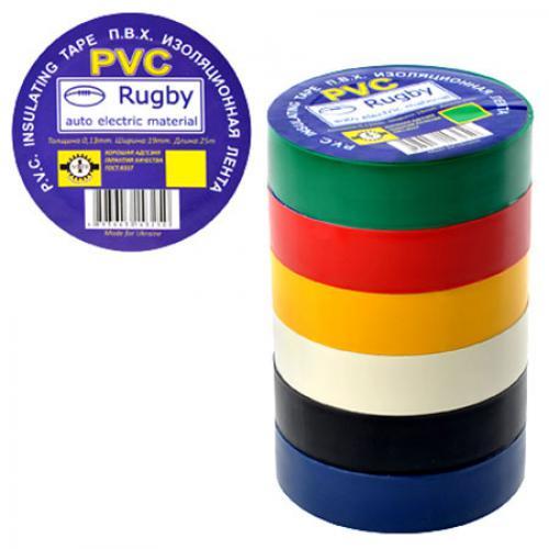 Ізолента ПВХ 50м "Rugby" асорті Stenson (RUGBY 50m assorti) [Склад зберігання: Одеса №3]