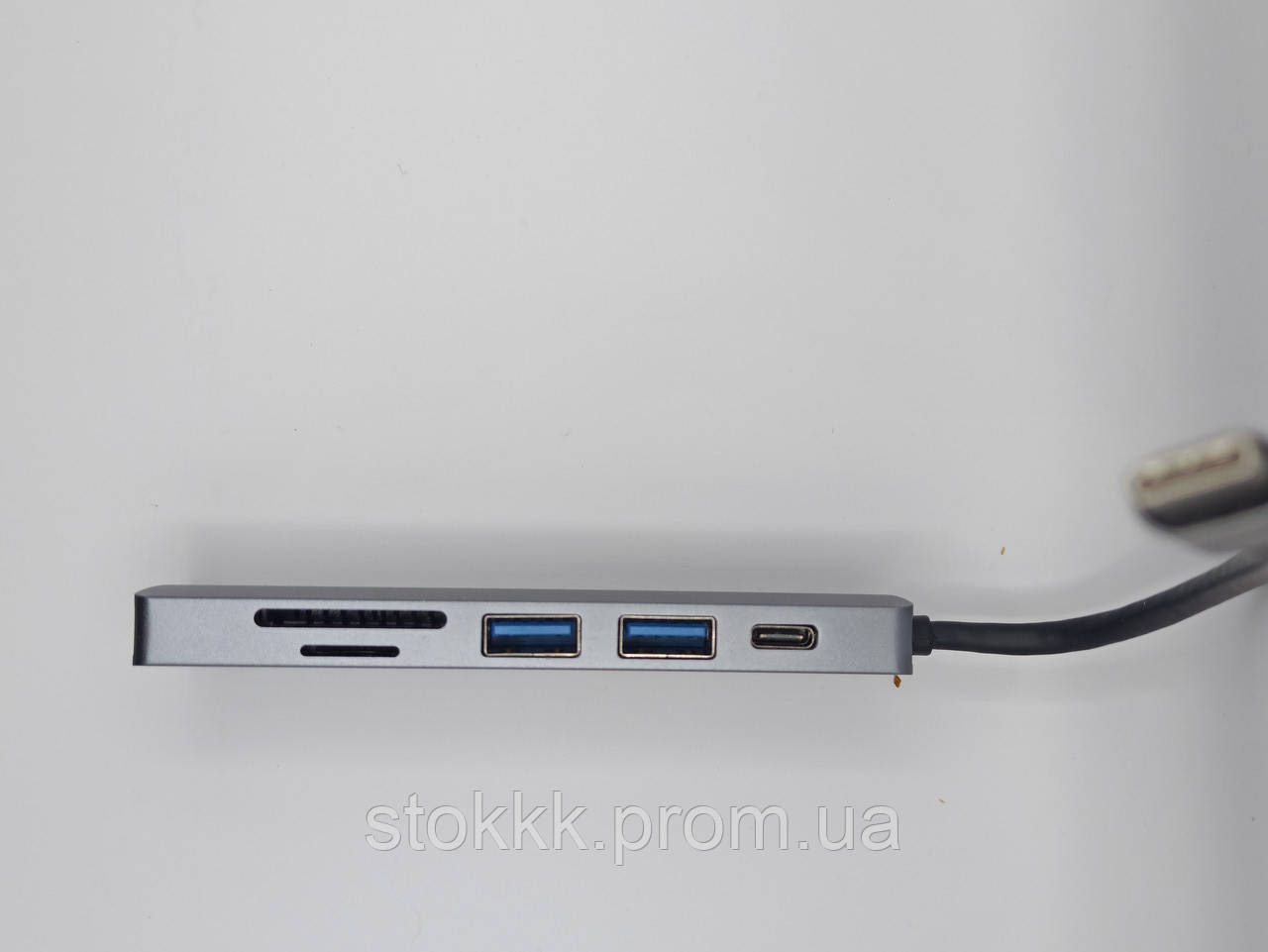 USB C концентратор 6 в 1 адаптер HDMI 4K USB 3.0 Micro SD б/у