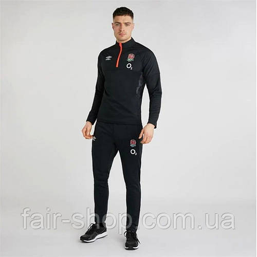 Куртка Umbro England Half Zip Fleece Black/Carbon Доставка з США від 14 ...