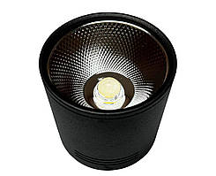 Накладний спот світильник світлодіодний чорний Ledmax SN20CWRX холодне біле світло