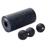 Масажний набір Cornix (Ball 8 см, Duoball 8 х 16 см та Foam Roller 30 х 15 см) XR-0078