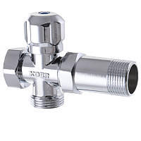 Кран під пральну машину 3/4x3/4x3/4 KOER KR.521  триходовий до змішувача з подовжувачем