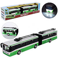 Детская игровая модель Троллейбус Play Smart 9716D масштаб 1:43 игрушечный транспорт троллейбус
