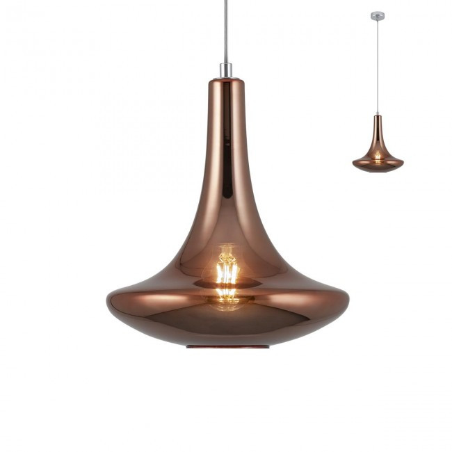 Підвісний світильник Redo DECANTER SU 1X42W E27 D265 COPPER (5.1.1) 01-1624