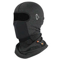 Балаклава флісова зимова West Biking, еластичний підшоломник 26x41см, сіра