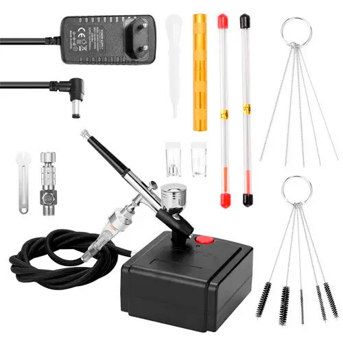 Аерограф HD-130 0.3мм із компресором TC-100, набір для аерографії, фото 1