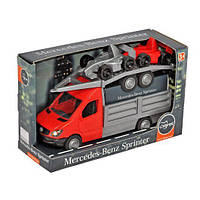 Детская игрушка Tigres Mercedes-Benz Sprinter с лафетом 1:24 бортовой красный (39669)