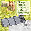 Портативний зарядний пристрій сонячна панель Bresser Mobile Solar Charger 21 Watt USB DC (3810030), фото 8