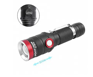 Яскравий міцний кишеньковий ліхтарик BL-736, надійний ручний тактичний ударостійкий ліхтар на акумуляторі, GP1