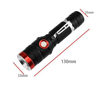 Яскравий міцний кишеньковий ліхтарик BL-736, надійний ручний тактичний ударостійкий ліхтар на акумуляторі, GP2