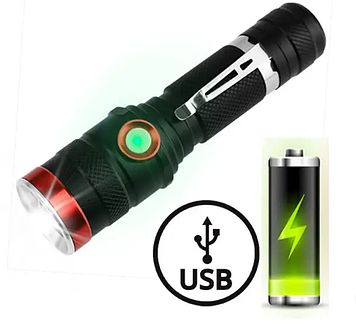 Яскравий міцний кишеньковий ліхтарик BL-736, надійний ручний тактичний ударостійкий ліхтар на акумуляторі, GP12