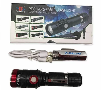 Яскравий міцний кишеньковий ліхтарик BL-736, надійний ручний тактичний ударостійкий ліхтар на акумуляторі, GP13