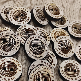 Бірка з фанери 30х30х3мм