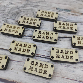 Бірка дерев'яна Hand Made 15х40х3мм
