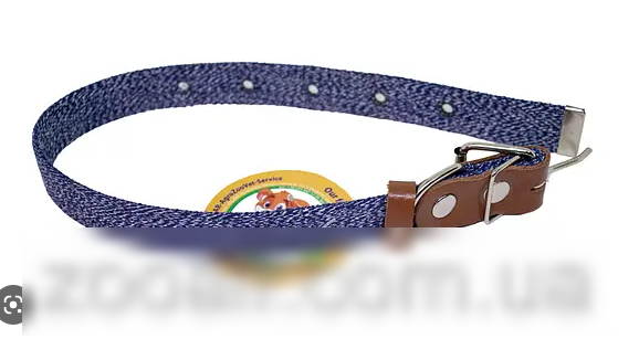 Нашийник 4526 20мм "MILANGE" одинарний світловідбиваючий (Синій)