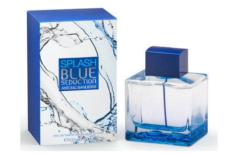 Чоловіча туалетна вода Splash Blue Seduction for Men Antonio Banderas (свіжий, яскравий, м'ятний аромат)