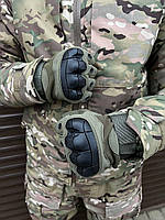 Перчатки беспалые Oakley Tactical Pro с косточками Тактические перчатки беспалые военные L