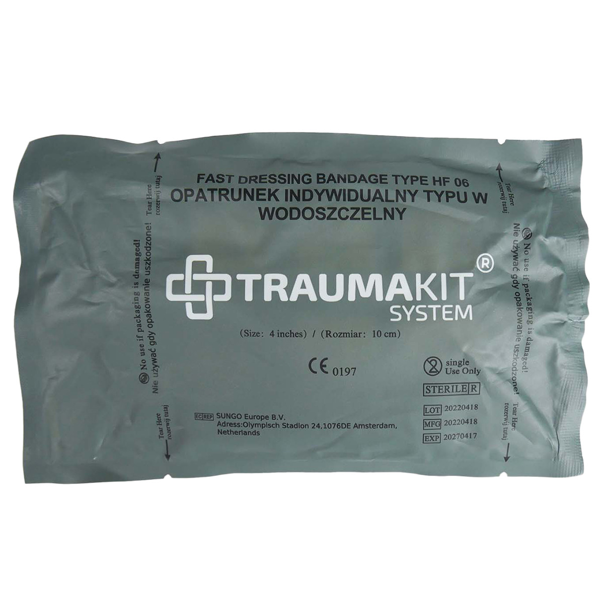 Перев'язка індивідуальна Тип W JB Tactics TraumaKit 10 см x 4 м