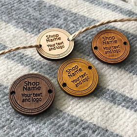 Бірка з логотипом 30х30х3мм