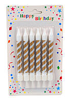 Свічки для торта Зебра 6 шт.