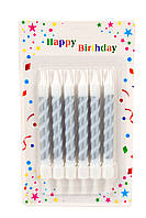 Свічки для торта Зебра 6 шт.