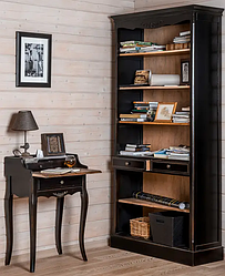 Стелажі та серванти з дерева