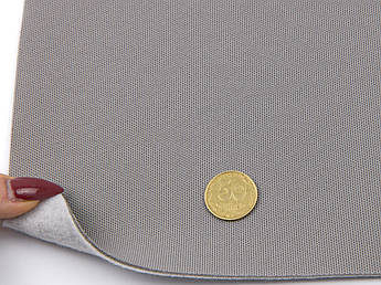 Автотканина стельова Lacoste L-42 сіра, на поролоні та повсті, товщ. 3мм, шир. 165см, Туреччина