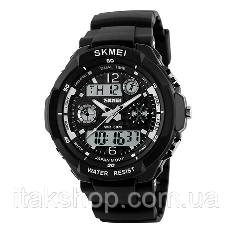 Дитячий спортивний годинник Skmei 1060 s-shock Чорний, фото 2