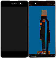 Дисплей модуль тачскрин Sony F3311 Xperia E5/F3313 черный оригинал переклеенное стекло