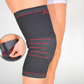 Бандаж на коліно трикотажний з кільцем та вставками Orthopoint REF-700 компресійний наколінник, Розмір XL